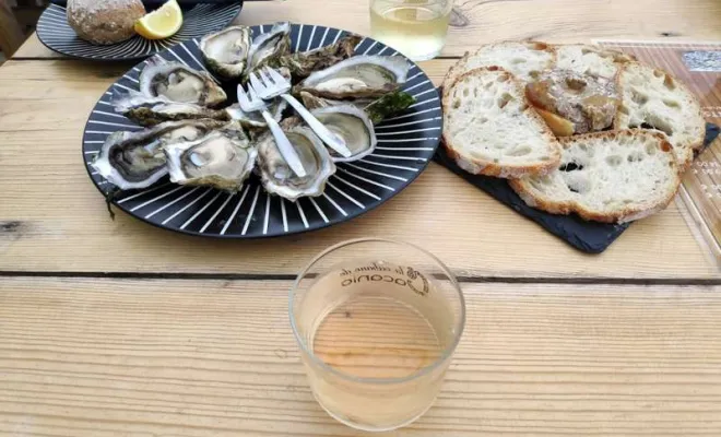 Nos plateaux de fruits de mer, Lège-Cap-Ferret, La Cabane de Cacanio